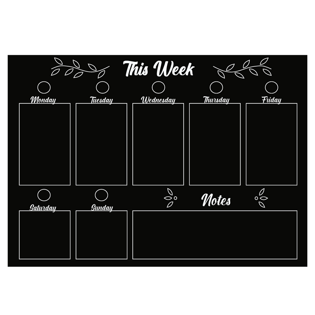 Weekly Calendar Set 12” x 17”