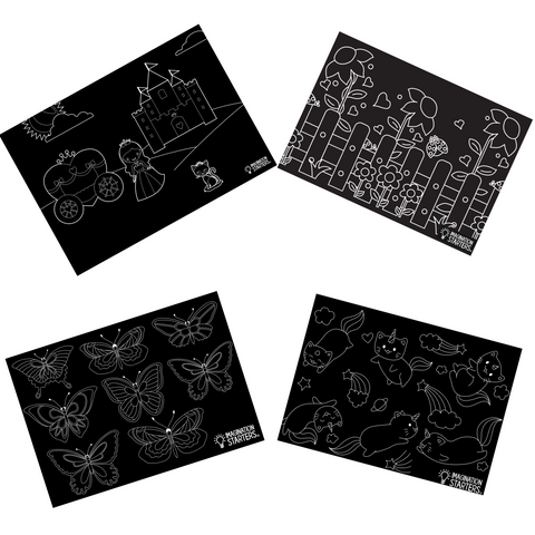 Whimsy • Set of 4 • 12” x 17” • Chalkboard Placemats