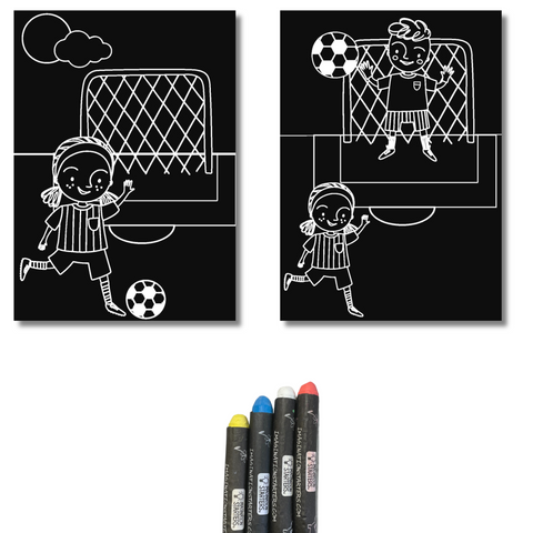 Mini Soccer- Minimat Coloring Kit Soccer