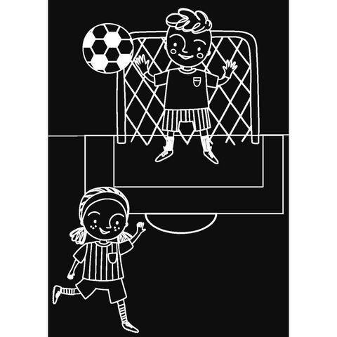 Mini Soccer- Minimat Coloring Kit Soccer