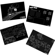 Action • Set of 4 • 12” x 17” • Chalkboard Placemats