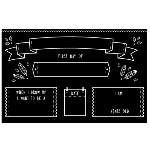Back to School 12” x 17” Chalkboard Placemat