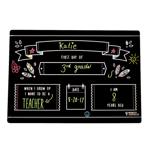 Back to School 12” x 17” Chalkboard Placemat
