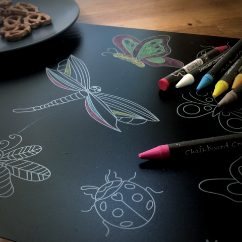 Bugs 12” x 17” Chalkboard Placemat