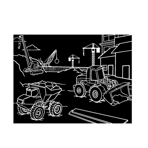 Dino/Construction Travel mat set