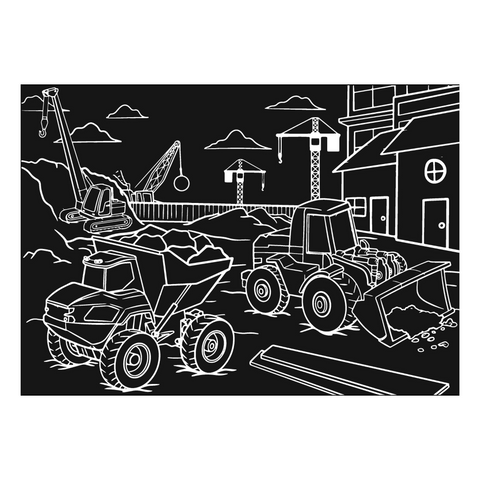 Construction 12” x 17” Chalkboard Placemat