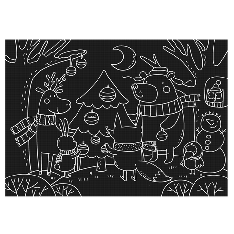 Forest Friends Chalkboard Placemat 12"x17"