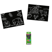 Mini Farm Jungle - Minimat Coloring Kit Farm & Jungle