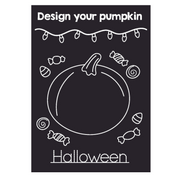 Mini Halloween - Minimat Coloring Kit Pumpkin & Costume Design