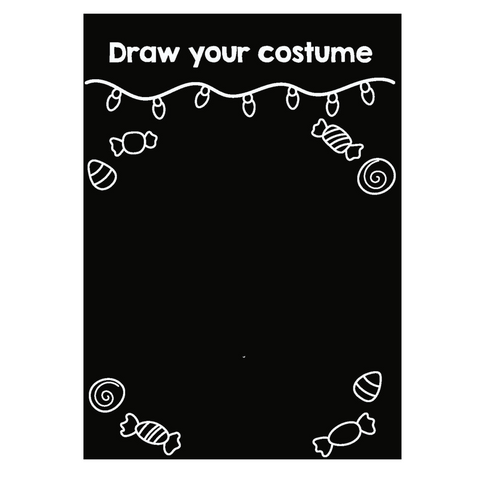 Mini Halloween - Minimat Coloring Kit Pumpkin & Costume Design