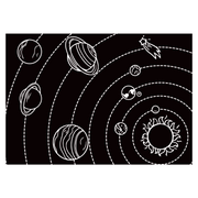 Solar System 12” x 17” Chalkboard Placemat